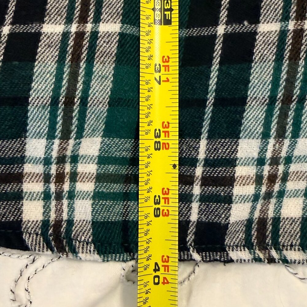Green Plaid Flannel Jumper Dress 12 Preppy Academia Skater 90s Y2K Gossip Girl - Picture 10 of 10